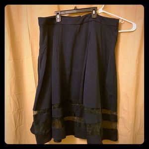 Torrid sz20 A-line Navy Skirt